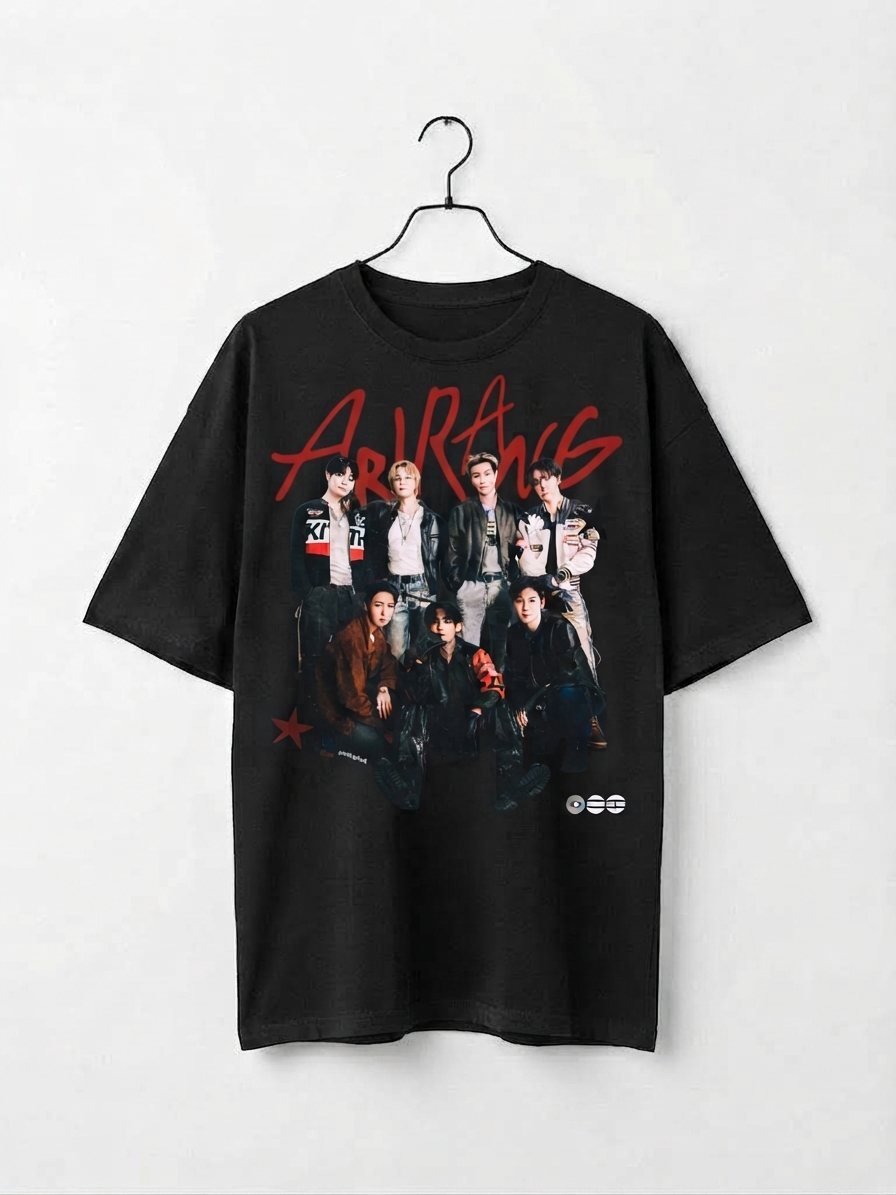 Camiseta BTS Arirang Collage Grupo — vista frontal