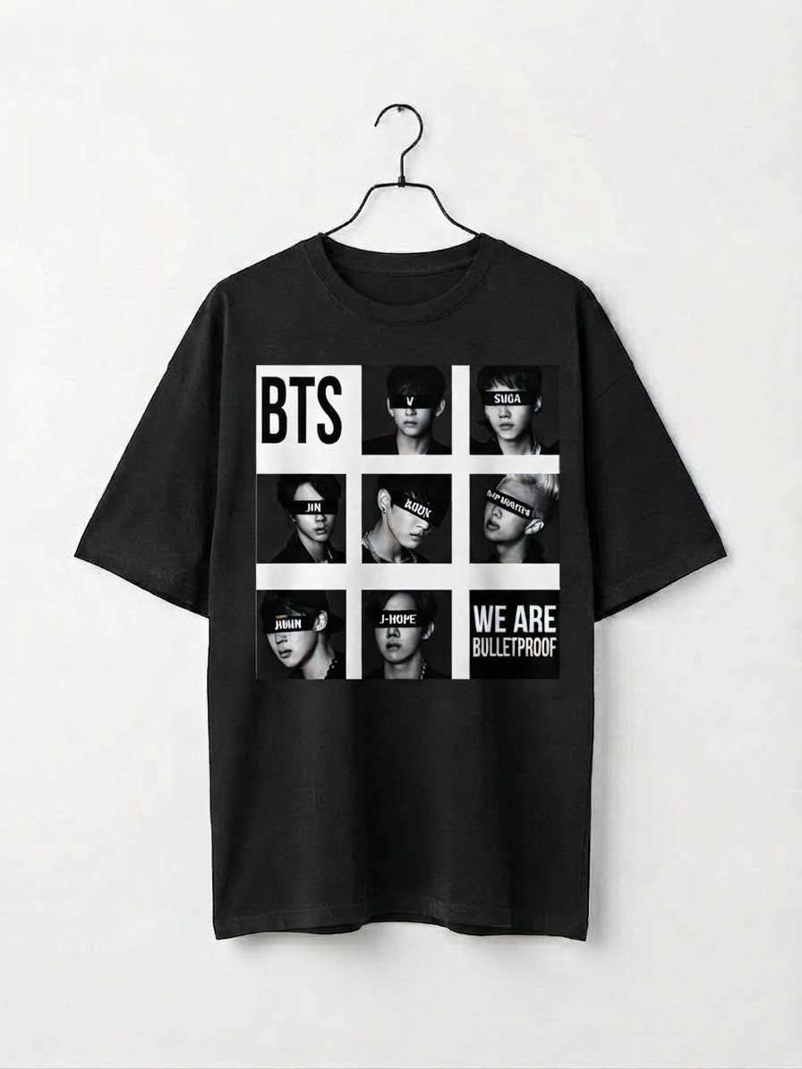 Camiseta BTS Bts Grid We Are — vista frontal