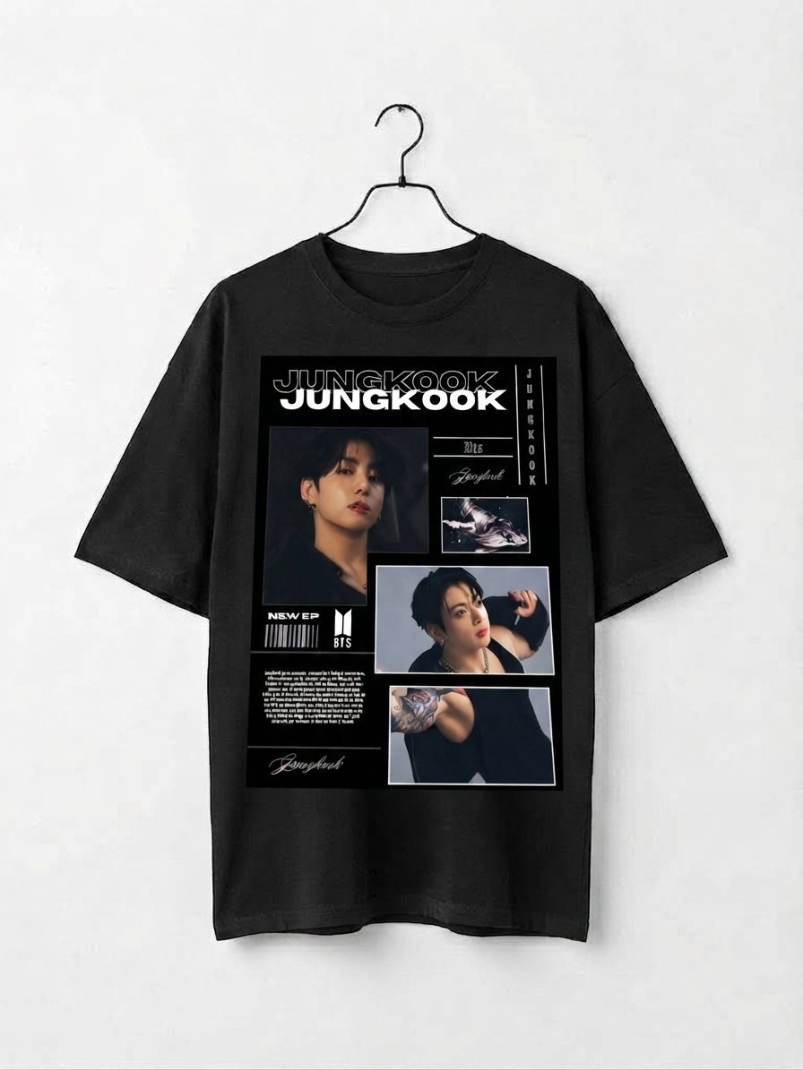 Camiseta BTS Jungkook Poster — vista frontal