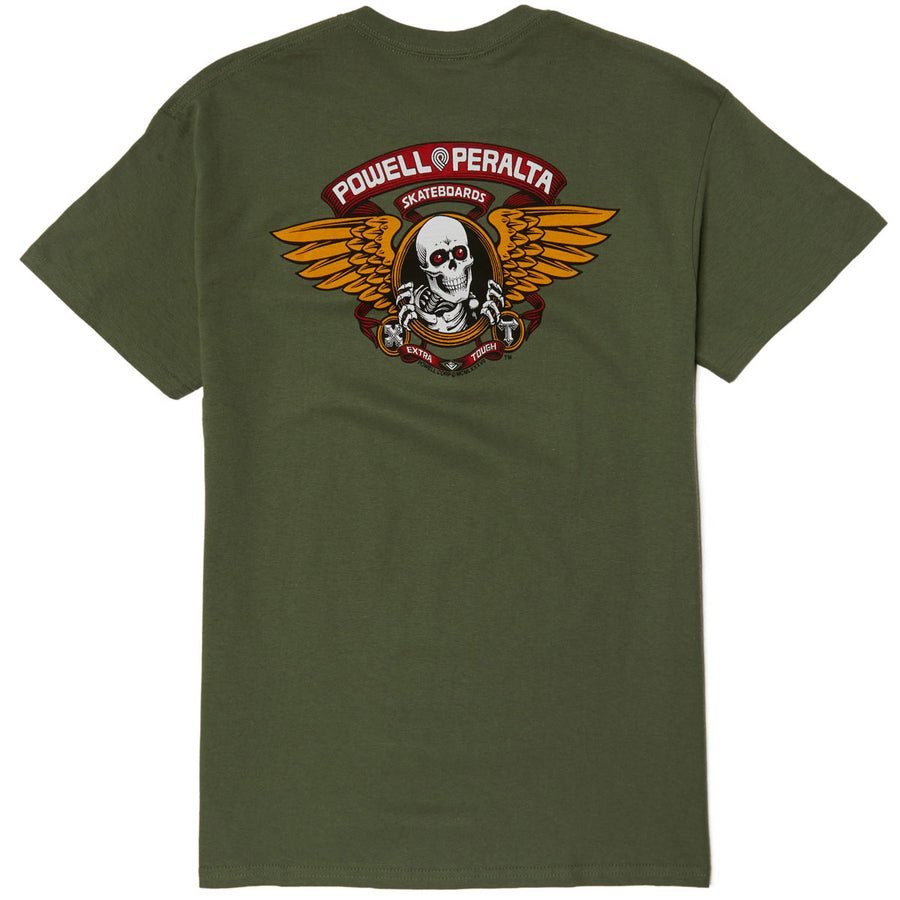 Powell-Peralta Winged Ripper T-Shirt - Military Green 2 — vista 1
