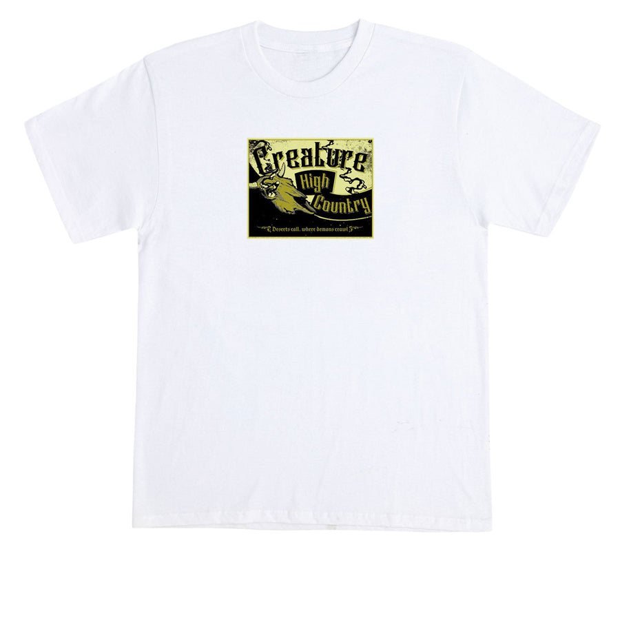 Creature High Country T-Shirt - White — vista 1
