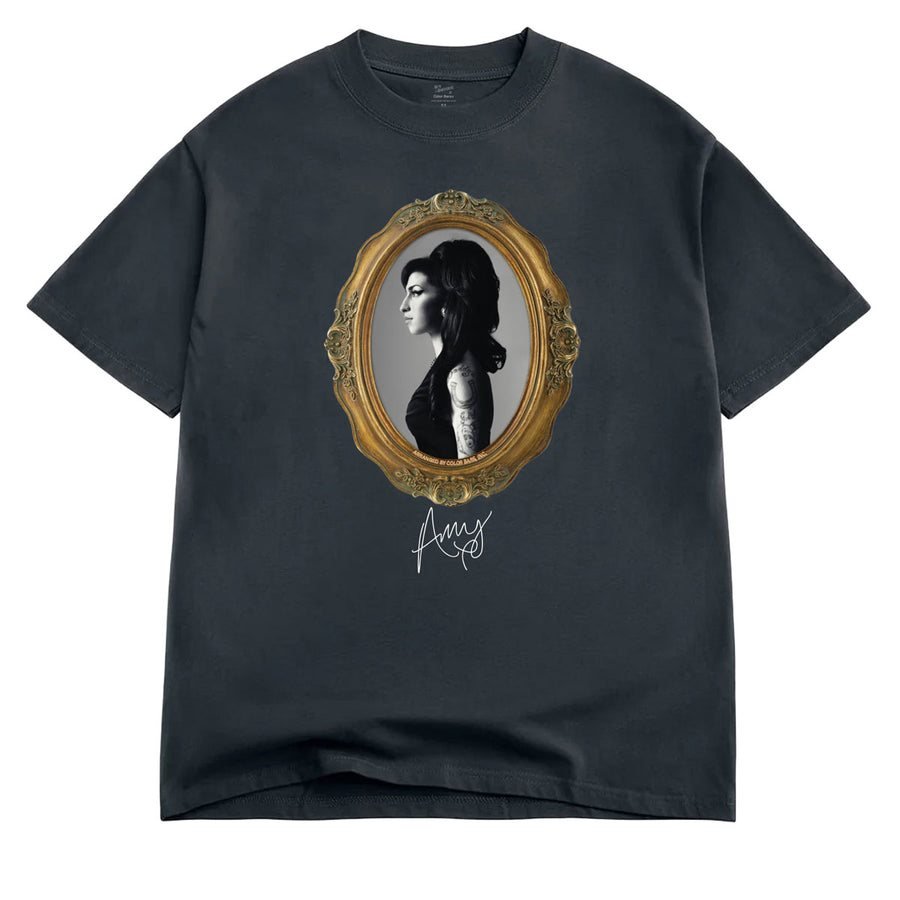 Color Bars x Amy Winehouse Portrait T-Shirt - Vintage Black — vista 1