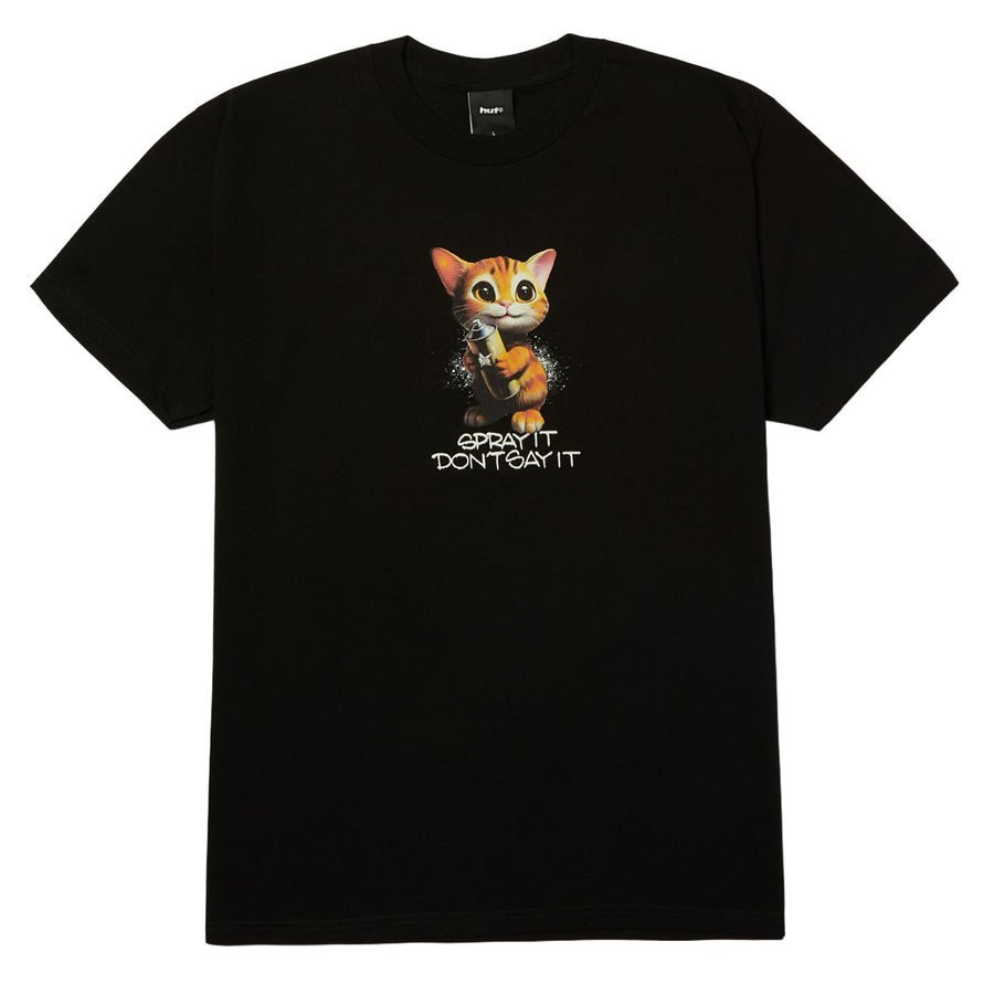 HUF Spray It T-Shirt - Black — vista 1