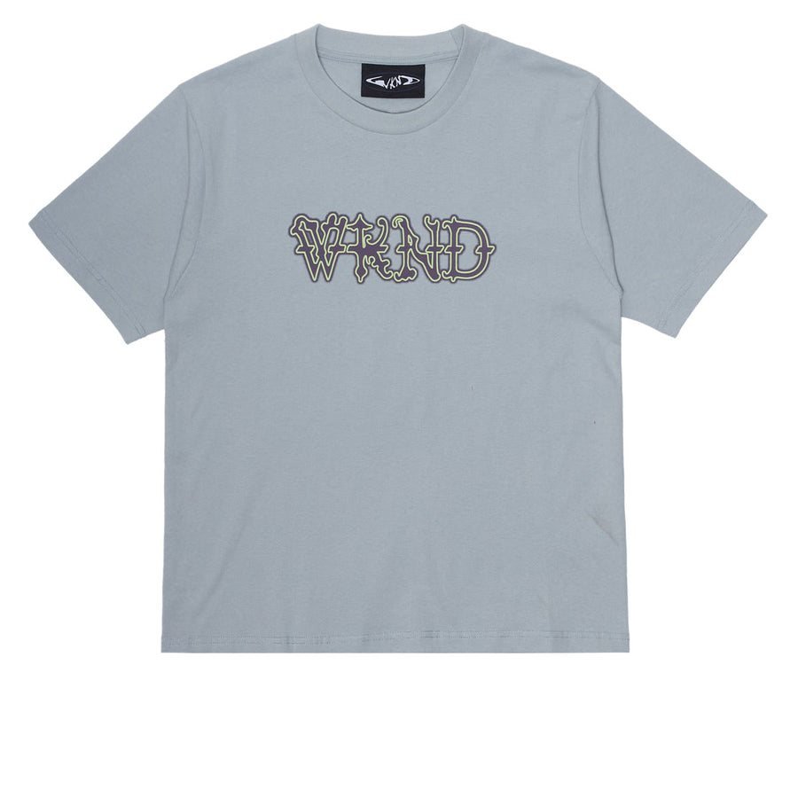 WKND Huldra Script T-Shirt - Blue — vista 1