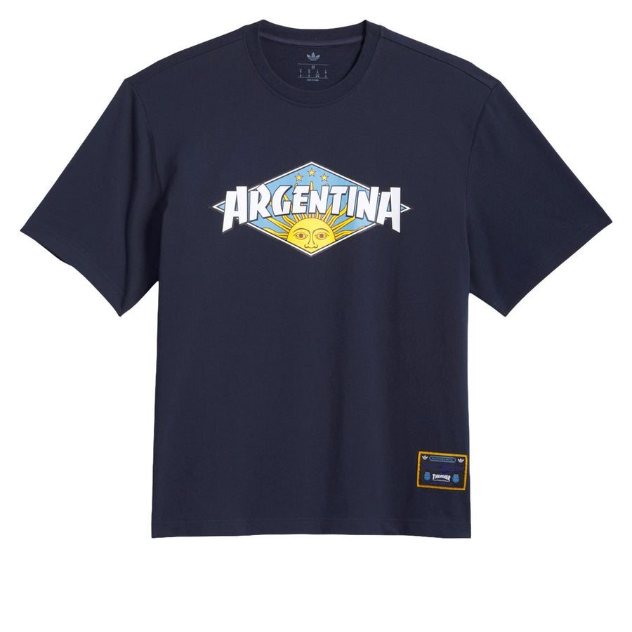 Adidas x Thrasher x AFA T-Shirt - Night Navy — vista 1