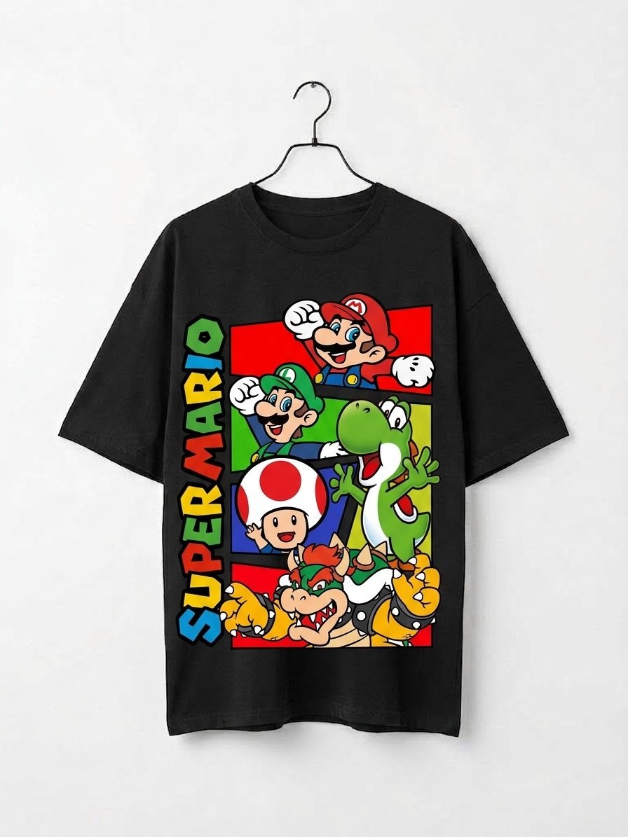 Camiseta Super Mario 01 — negra