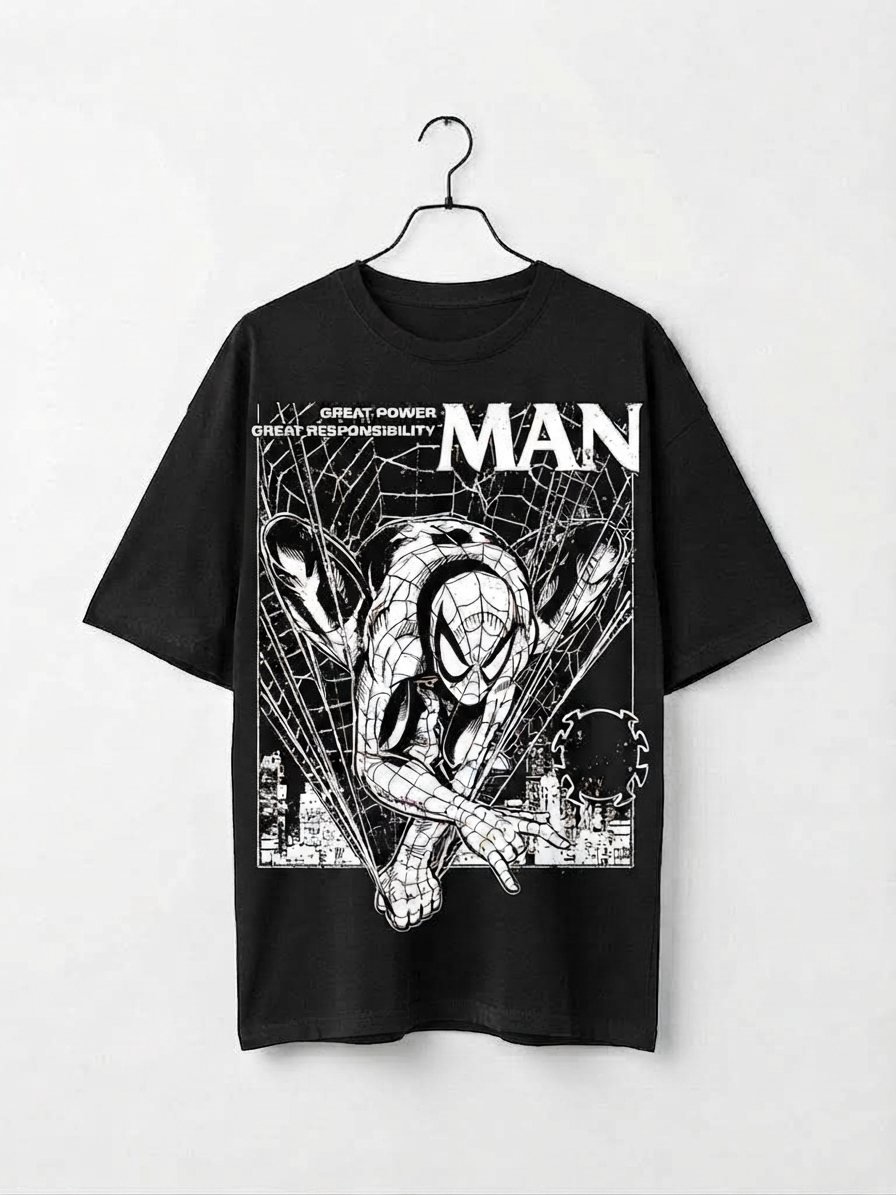 Camiseta Spider-Man 07 — negra