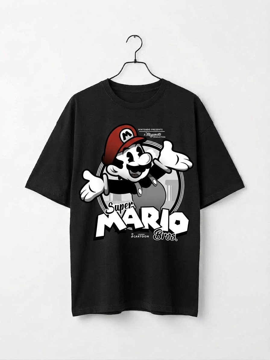 Camiseta Super Mario 19 — negra