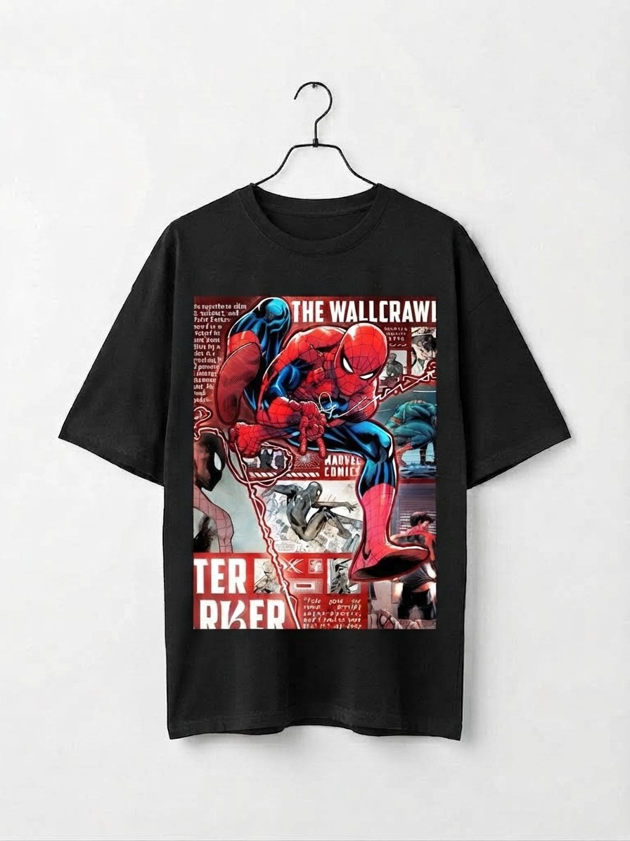 Camiseta Spider-Man 48 — negra
