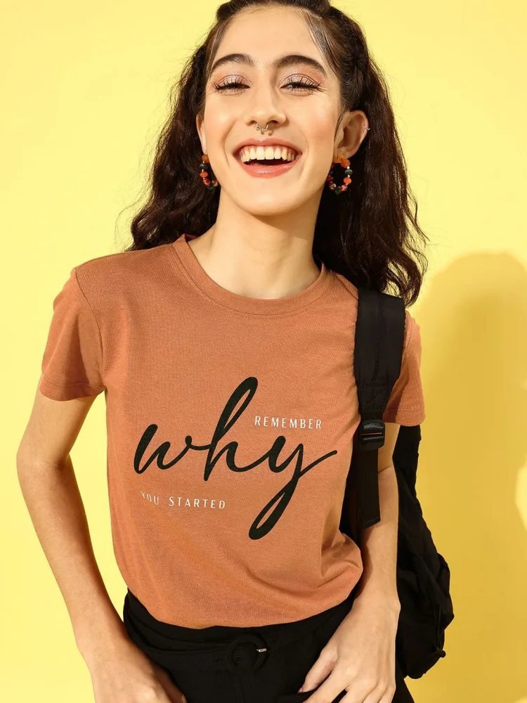 Camiseta Regular Fit Pure Basics Naranja — vista frontal