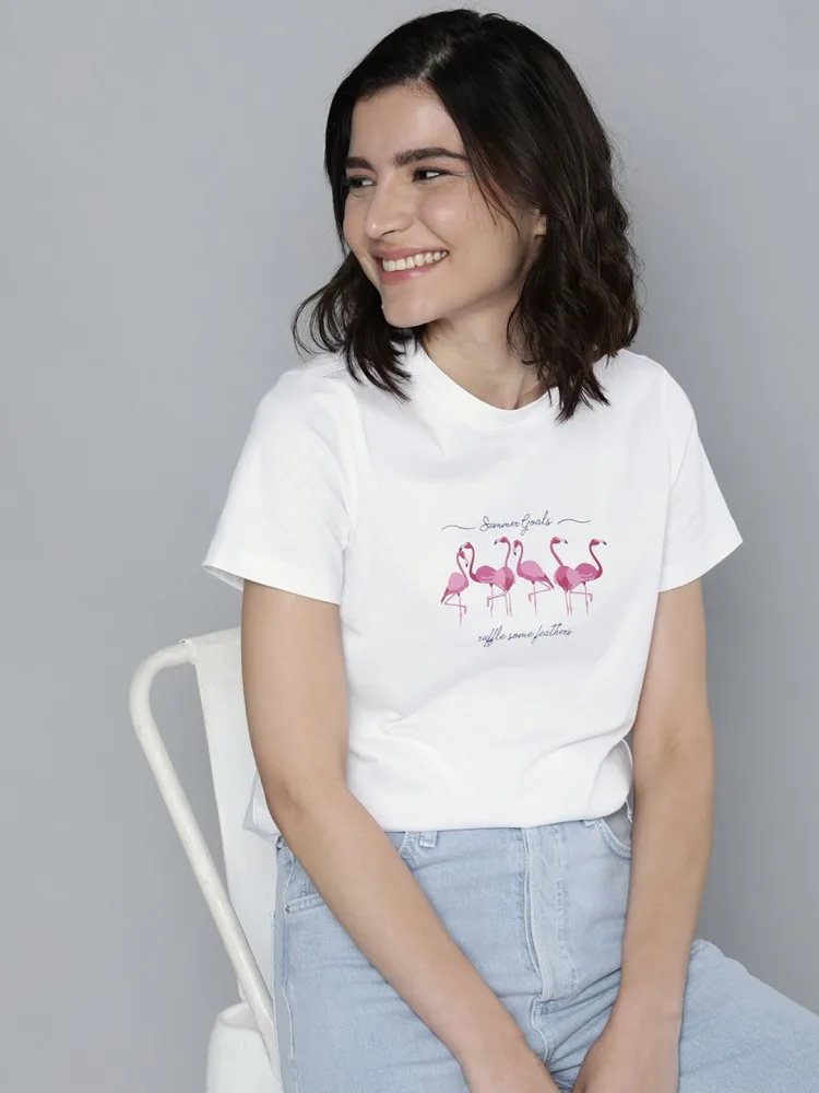 Camiseta Regular Fit True Line Blanca — vista frontal