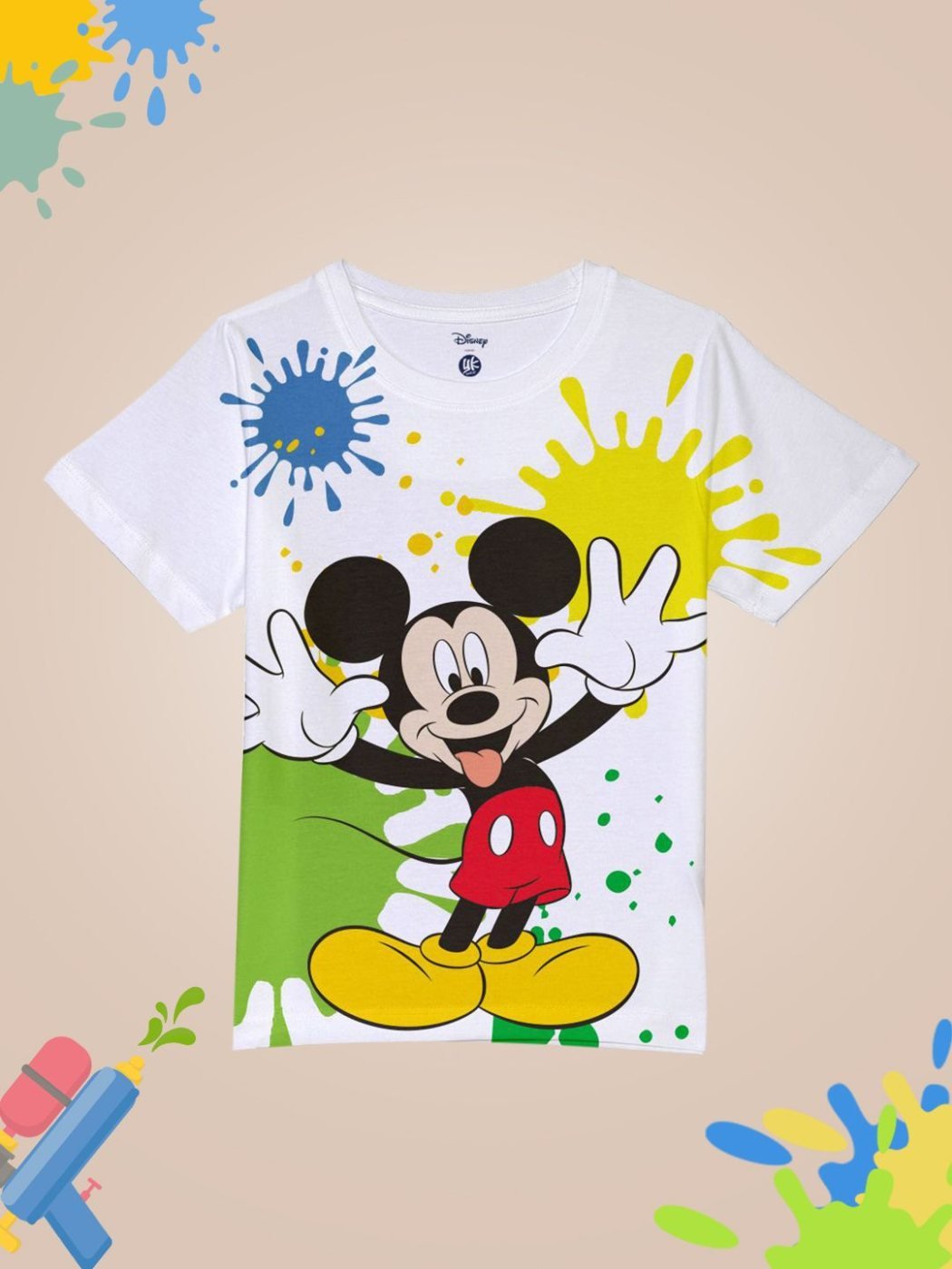 Camiseta Niño Mickey Play Day Blanco — vista frontal
