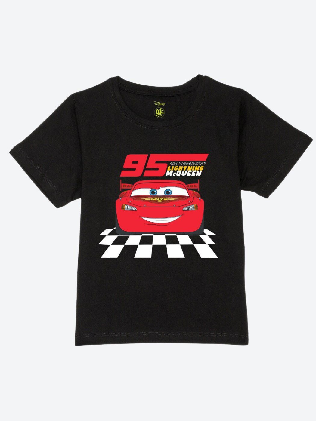 Camiseta Niño Cars School Cool Negro — vista frontal