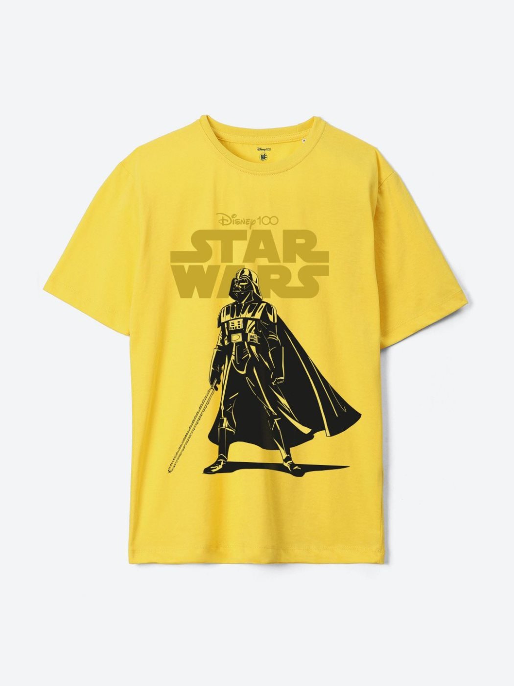 Camiseta Niño Star Wars School Cool Amarillo — vista frontal