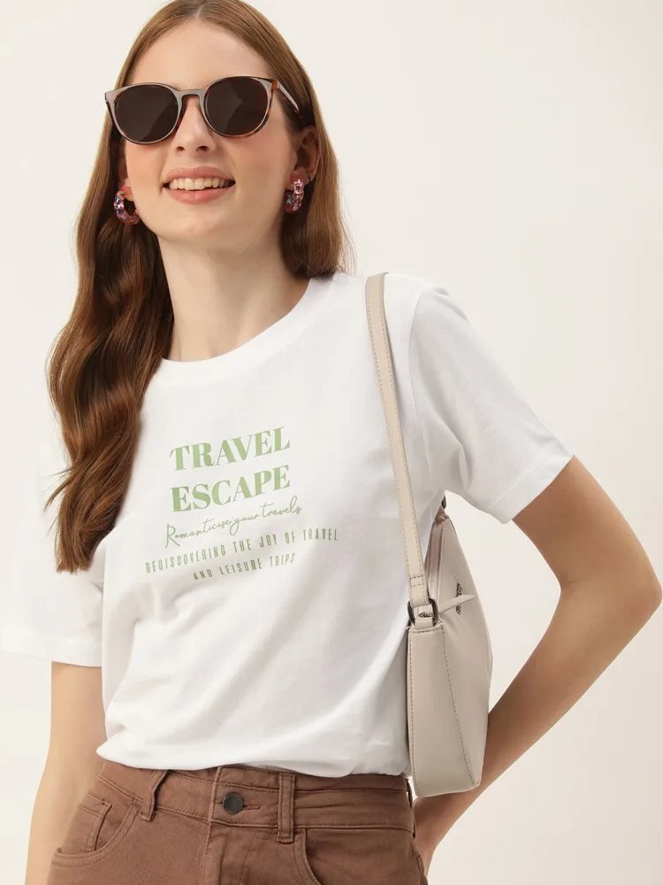 Camiseta Regular Fit City Line Blanca — vista frontal