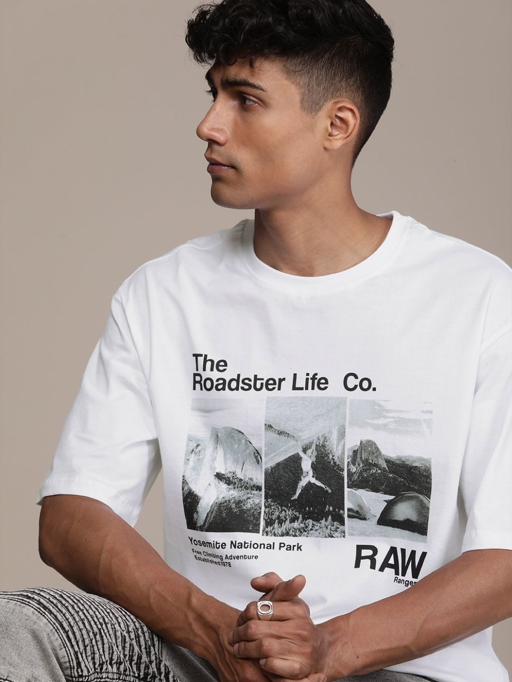Camiseta Oversize Core Co Blanca — vista frontal