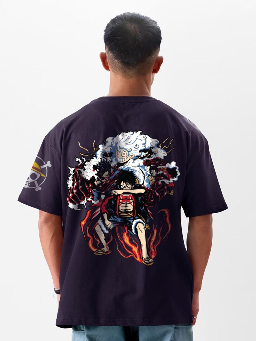 Camiseta Oversize Studio Co Azul Navy — vista frontal