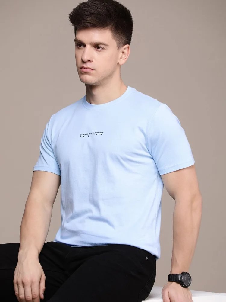 Camiseta Oversize Soft Club Azul Rey — vista frontal