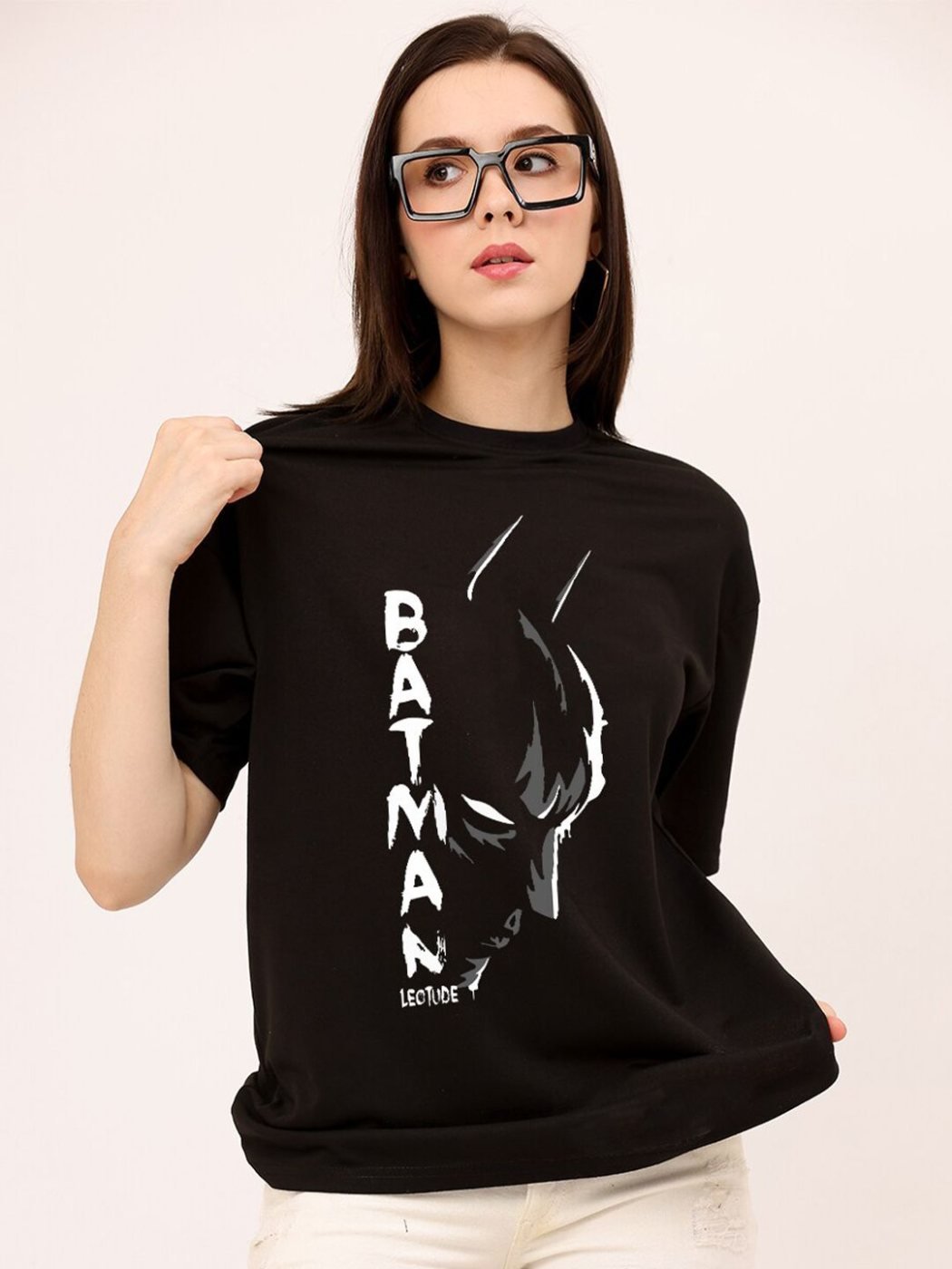 Camiseta Oversize Everyday Wear Negra — vista frontal
