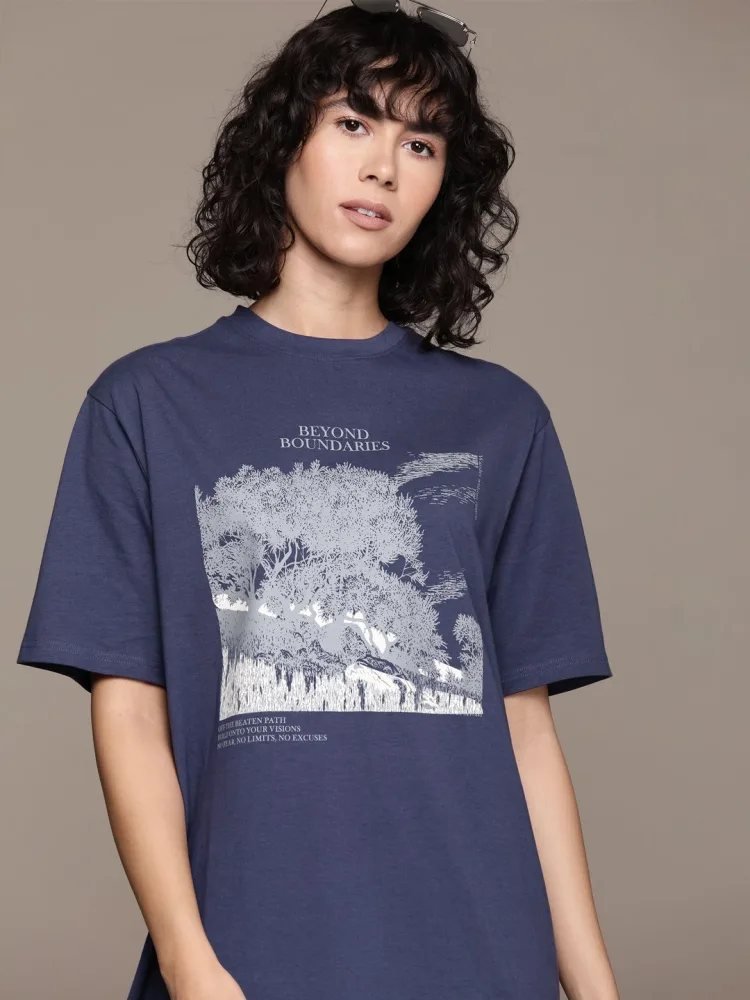 Camiseta Regular Fit Prime Wear Azul Navy — vista frontal