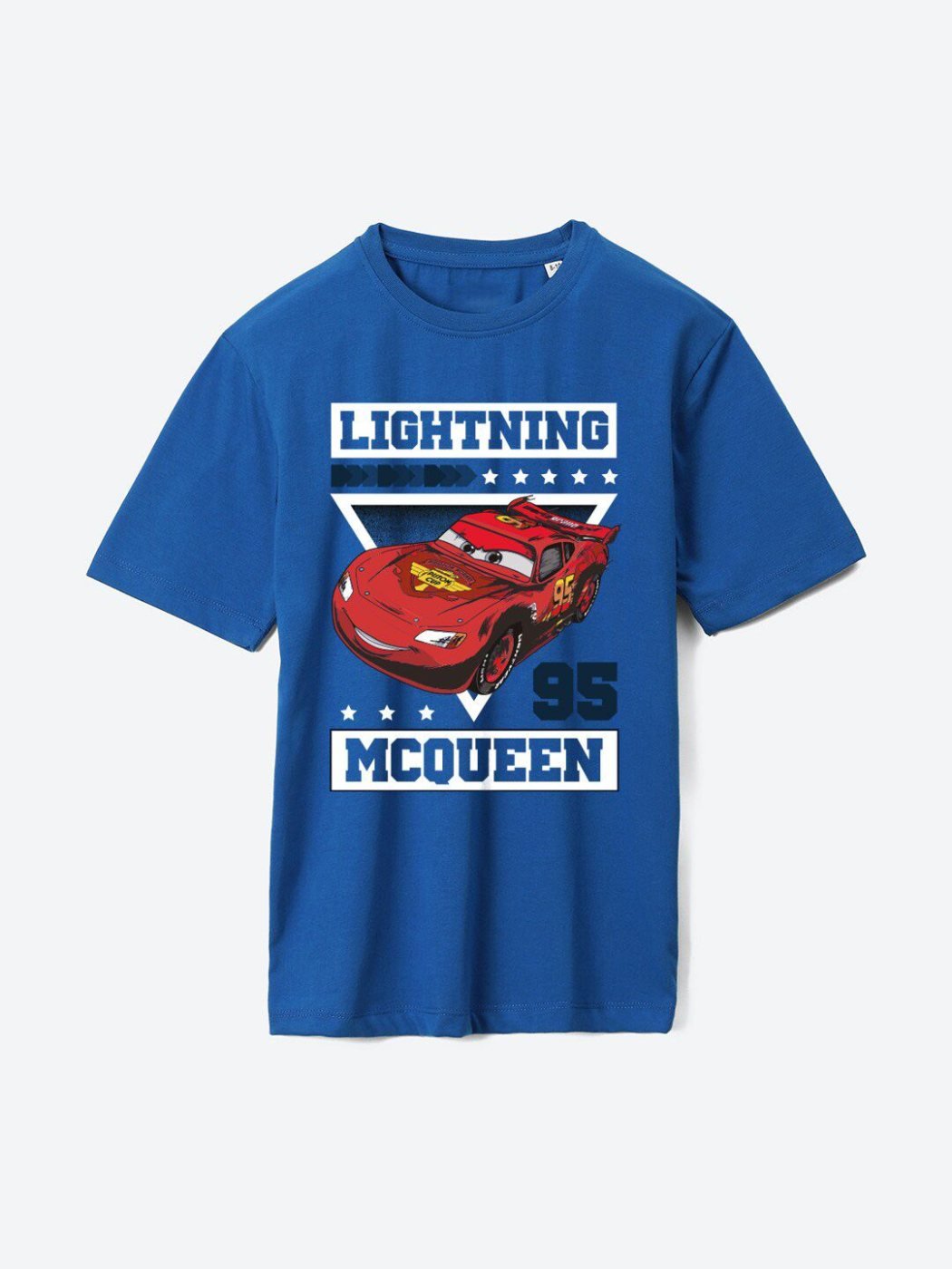 Camiseta Niño Cars Fun Time Azul Rey — vista frontal