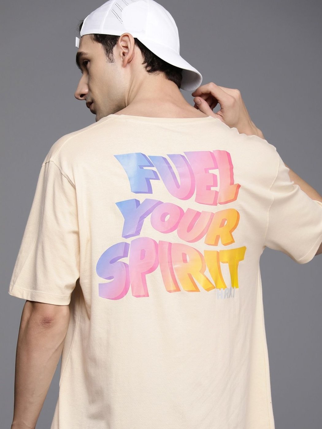 Camiseta Oversize Ripple Co Nude — vista frontal