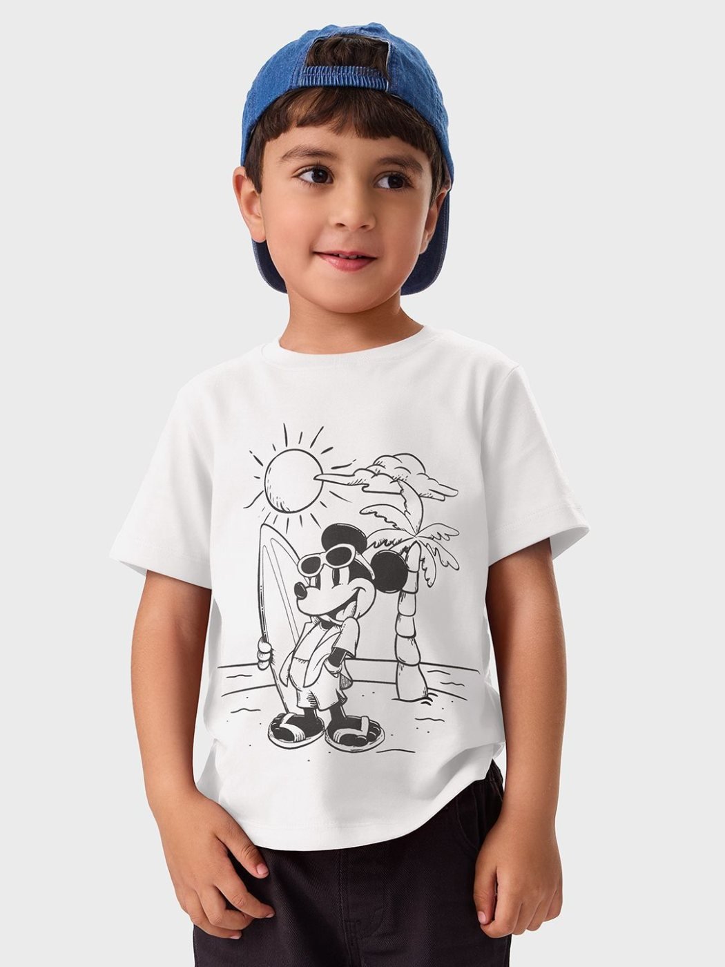 Camiseta Niño Mickey Mini Star Blanco — vista frontal
