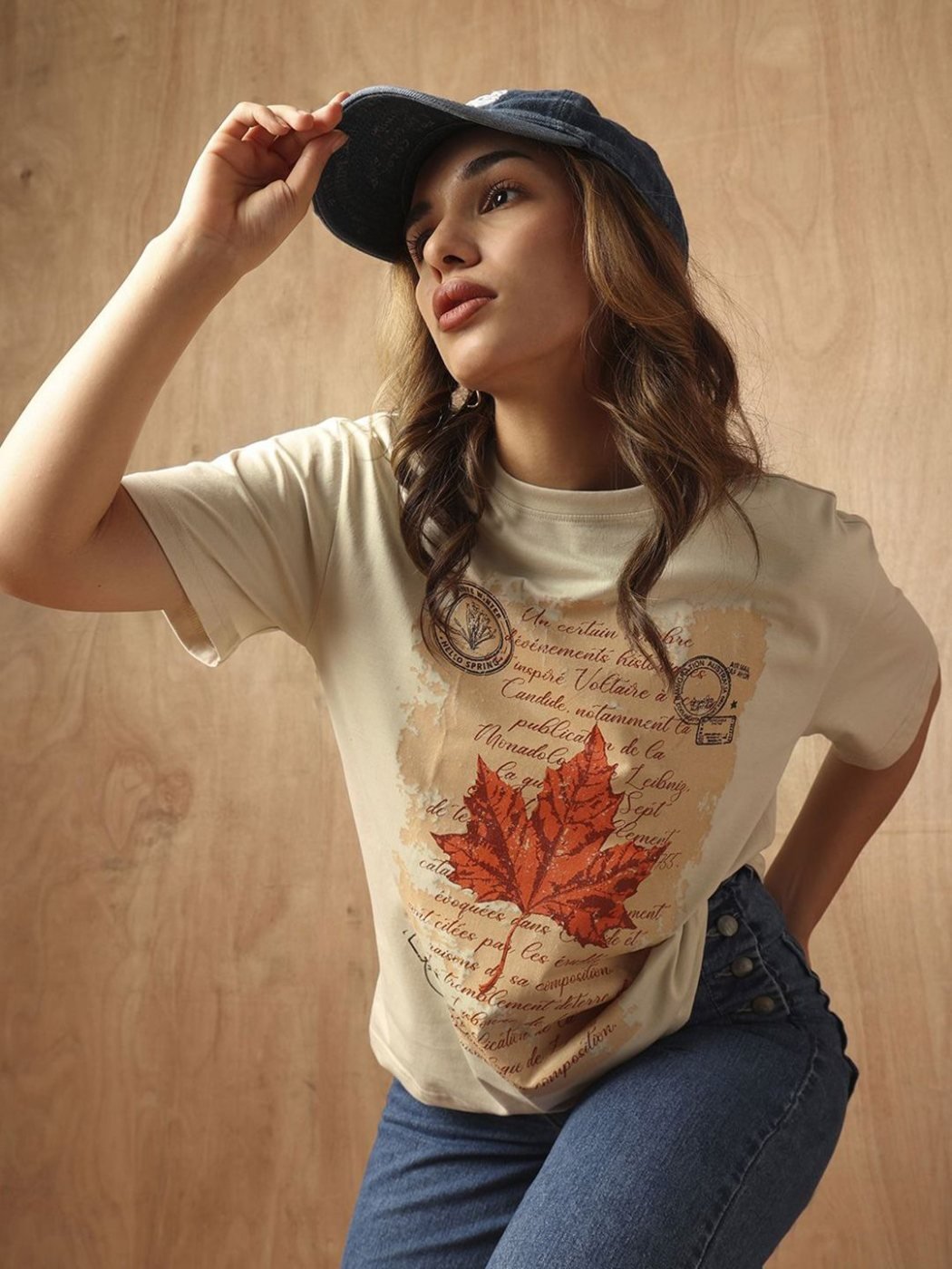 Camiseta Oversize Plain House Nude — vista frontal