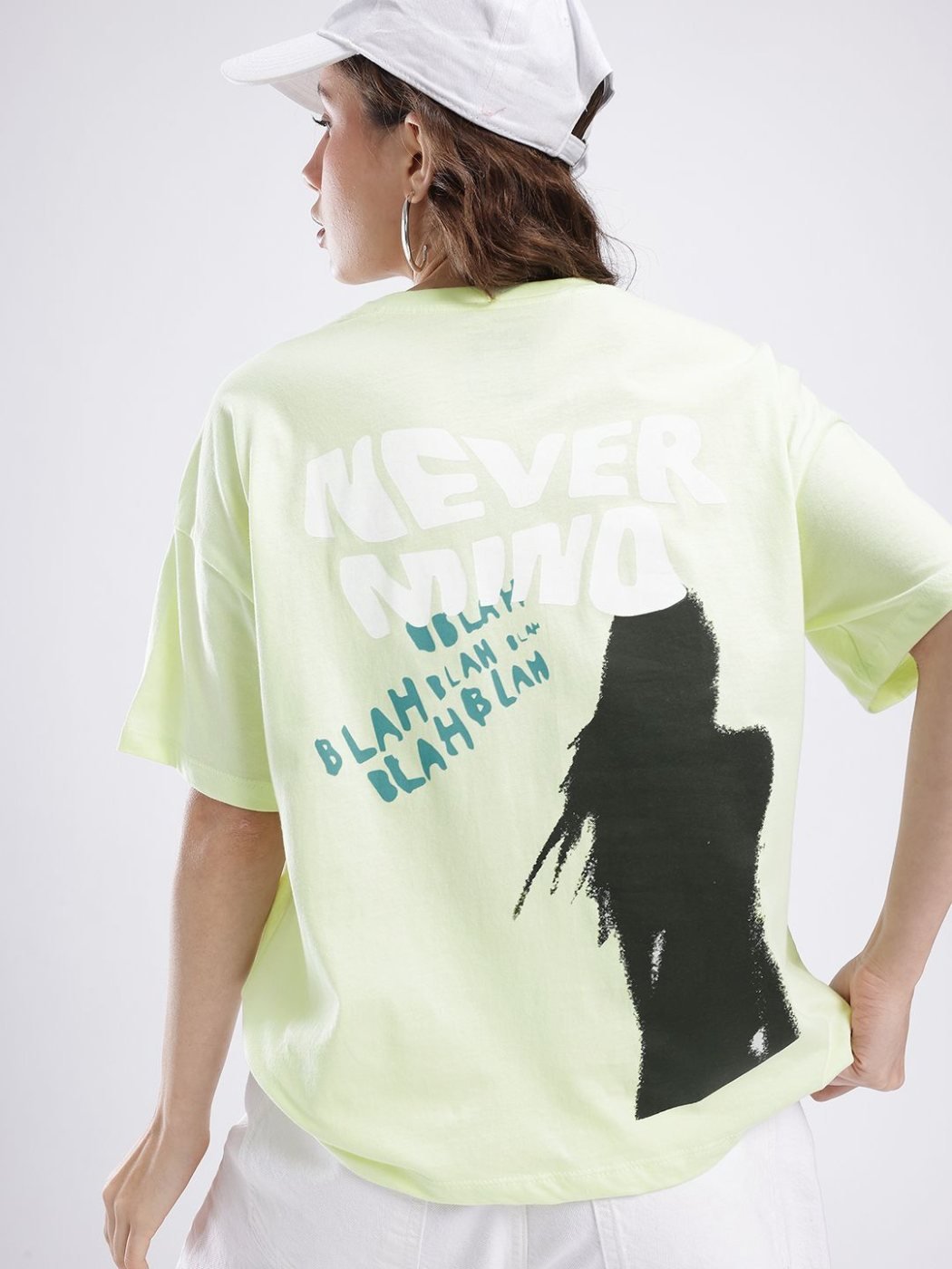 Camiseta Oversize Urban Pop Verde Cali — vista frontal