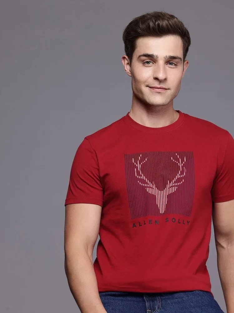 Camiseta Slim Fit Cuello Redondo Soft Touch Vinotinto — vista frontal