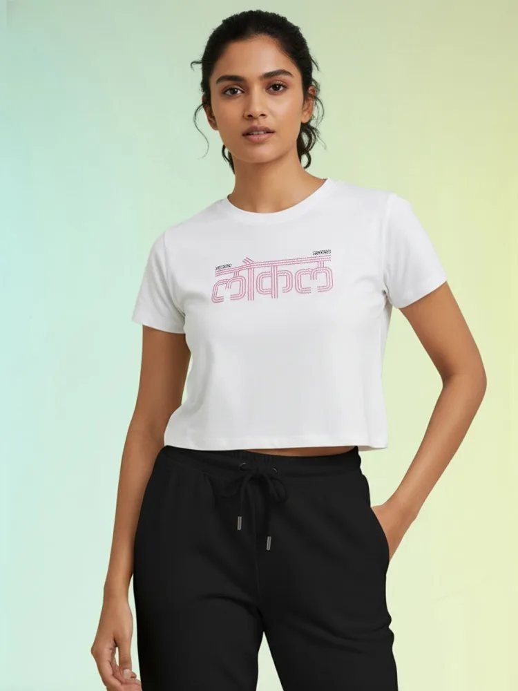 Camiseta Regular Fit Core Co Blanca — vista frontal