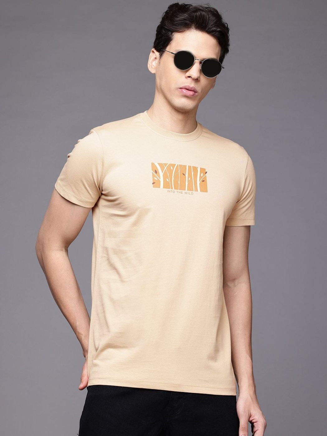 Camiseta Regular Fit Studio Co Vainilla — vista frontal