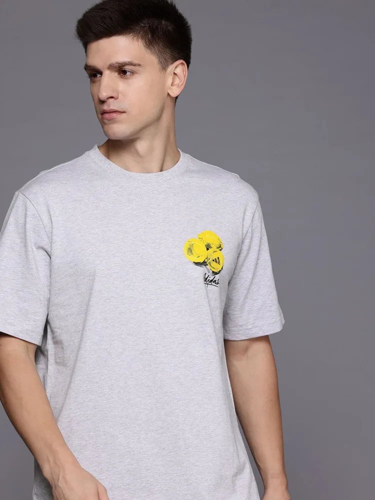 Camiseta Regular Fit Studio Co Gris Jaspeado — vista frontal