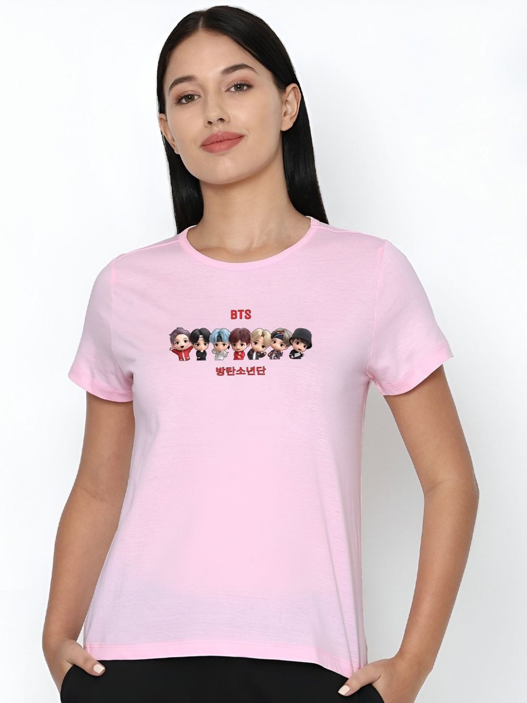 Camiseta Regular Fit City Craft Rosa Amaranto — vista frontal