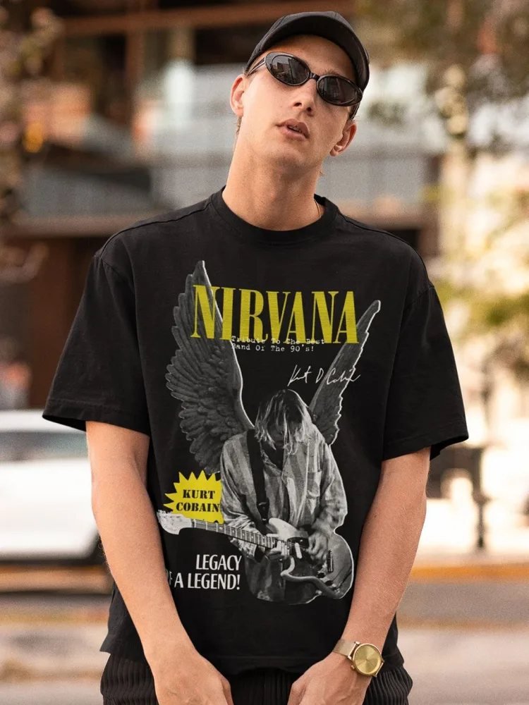 Camiseta Oversize Neo Line Negra — vista frontal