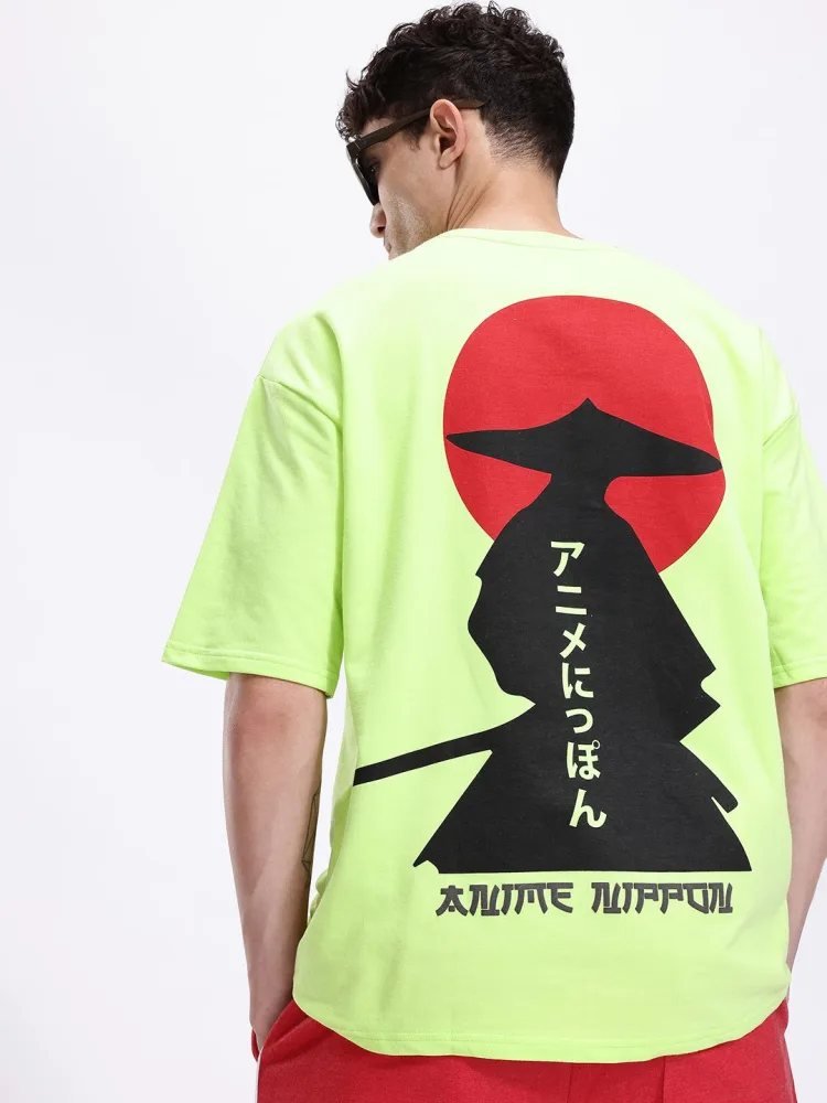 Camiseta Oversize Basic House Verde Cali — vista frontal