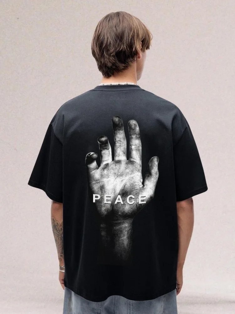Camiseta Oversize Core Co Negra — vista frontal