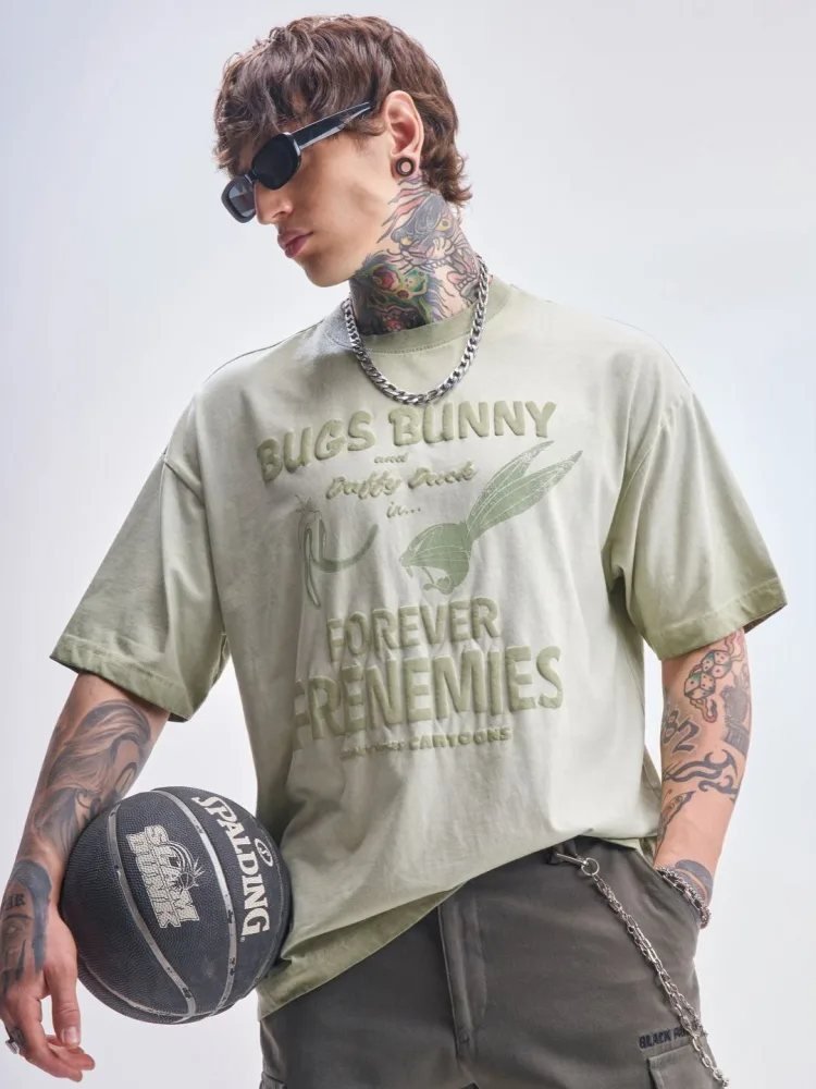Camiseta Oversize Modern Club Verde Cali — vista frontal