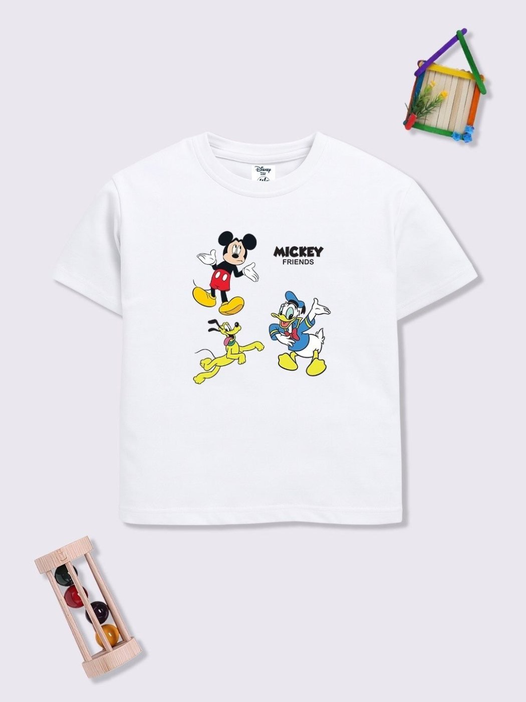 Camiseta Niño Mickey Kid Power Blanco — vista frontal