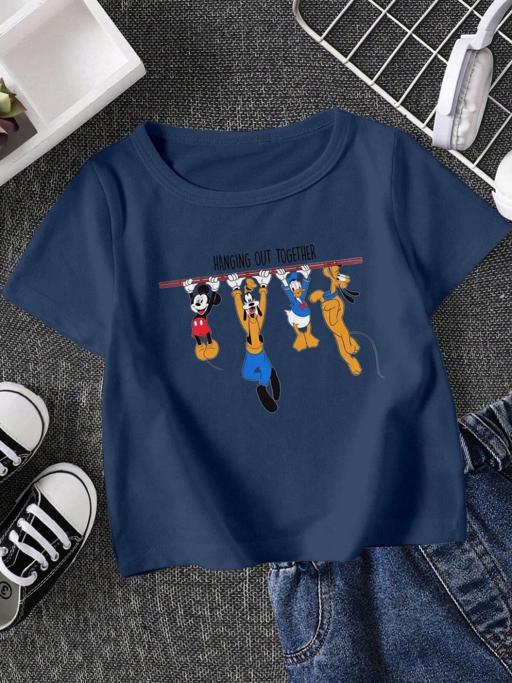Camiseta Niño Mickey Play Day Azul Navy — vista frontal