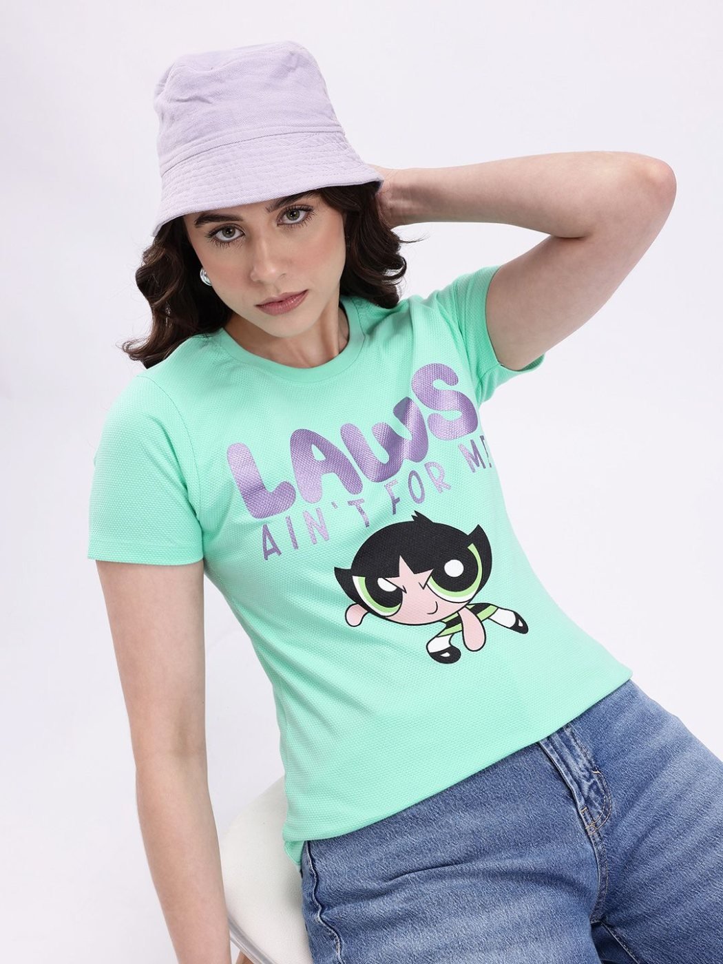 Camiseta Regular Fit Quiet Co Verde Esmeralda — vista frontal