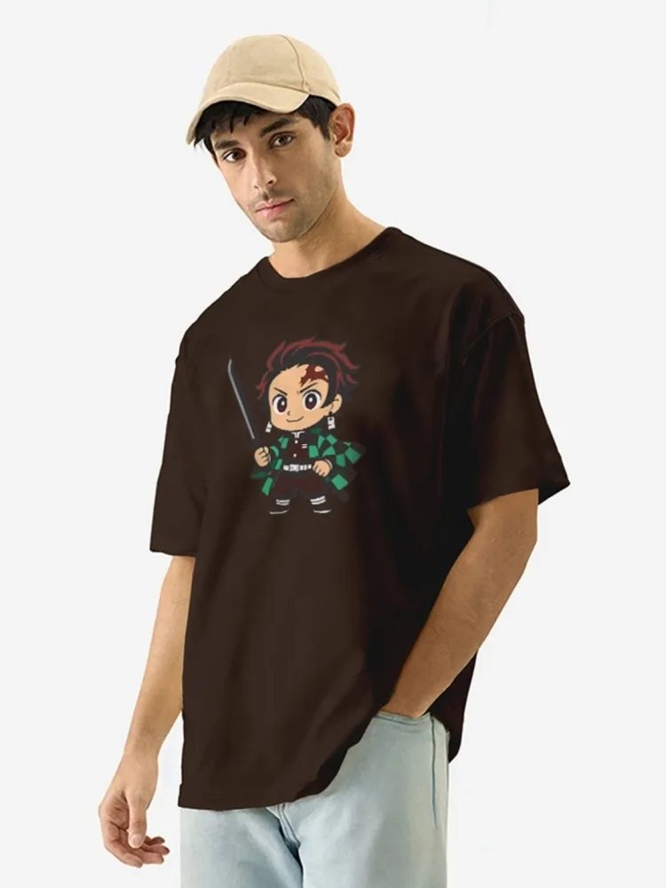 Camiseta Oversize Everyday Line Nude — vista frontal