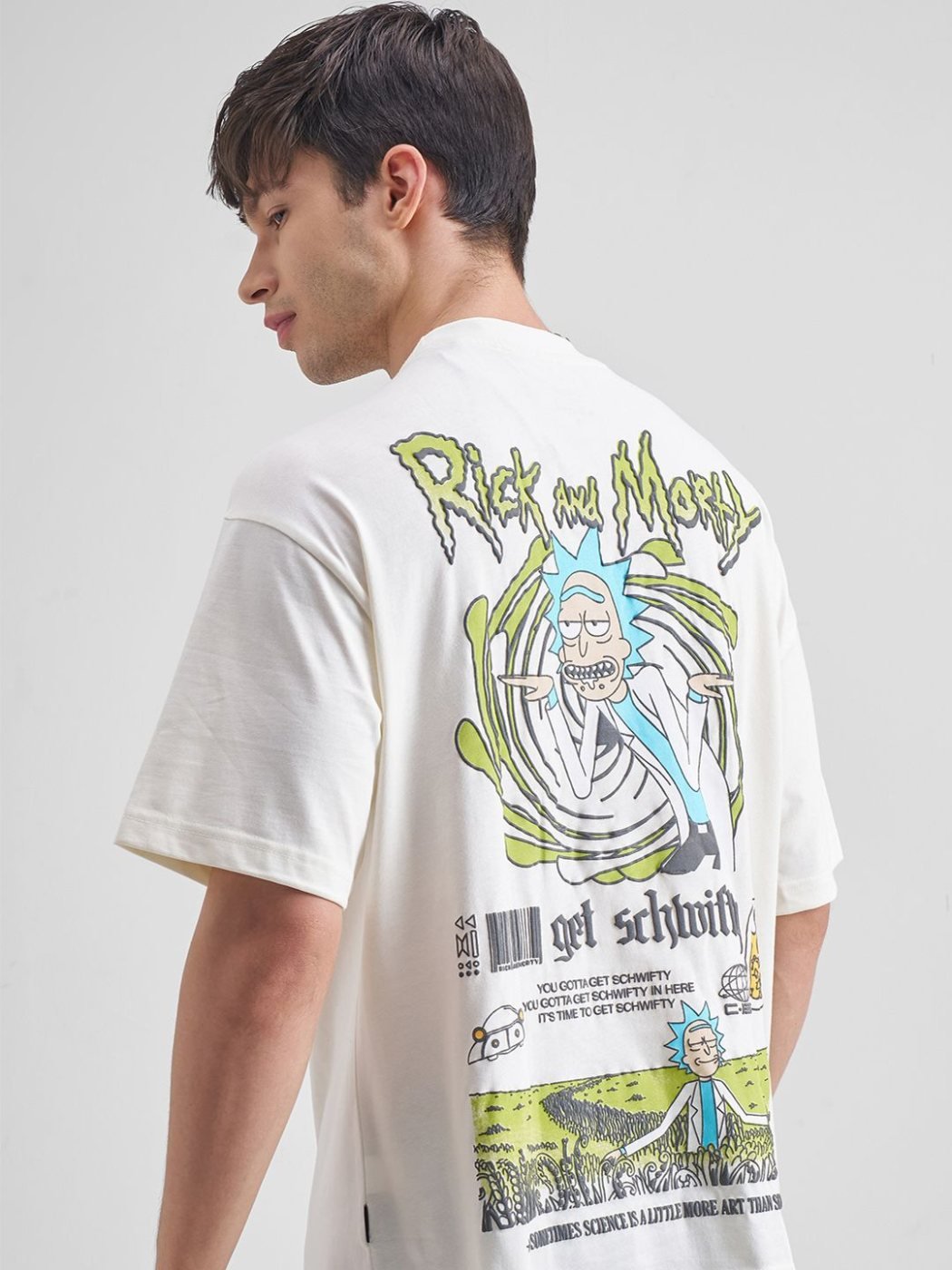 Camiseta Oversize Mist Co Blanca — vista frontal