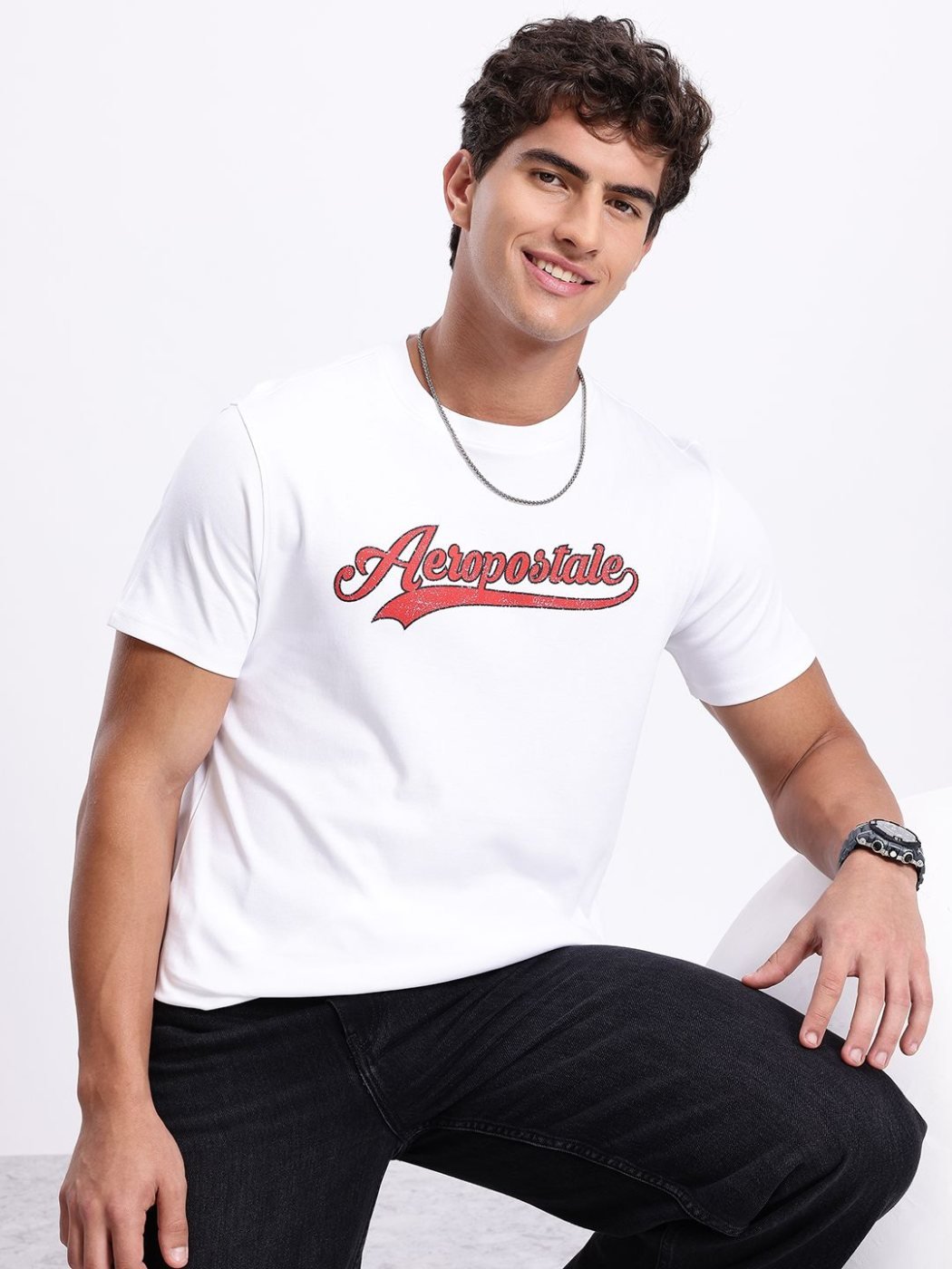 Camiseta Regular Fit Zenith Co Blanca — vista frontal