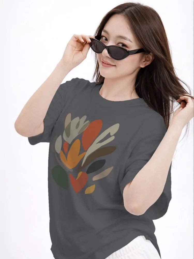 Camiseta Manga Larga True Soft Gris Jaspeado — vista frontal
