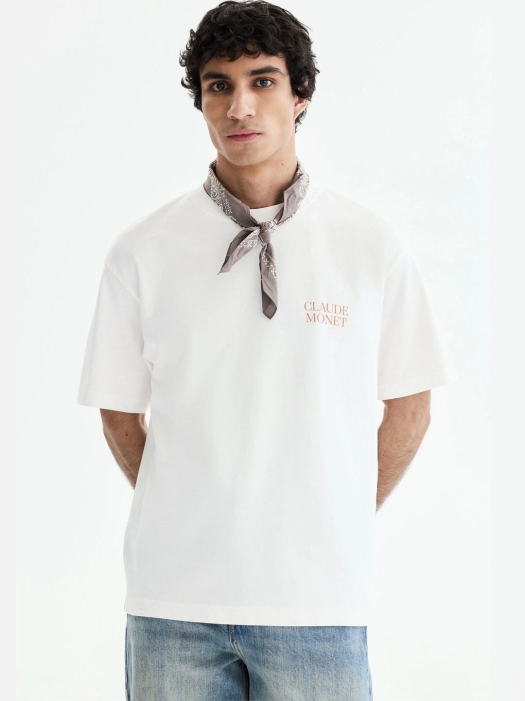 Camiseta Oversize Urban Basics Blanca — vista frontal