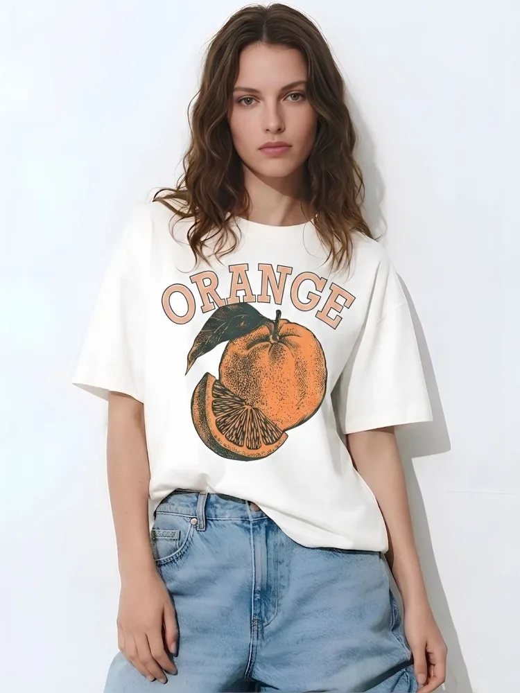 Camiseta Oversize Soft Yard Vainilla — vista frontal