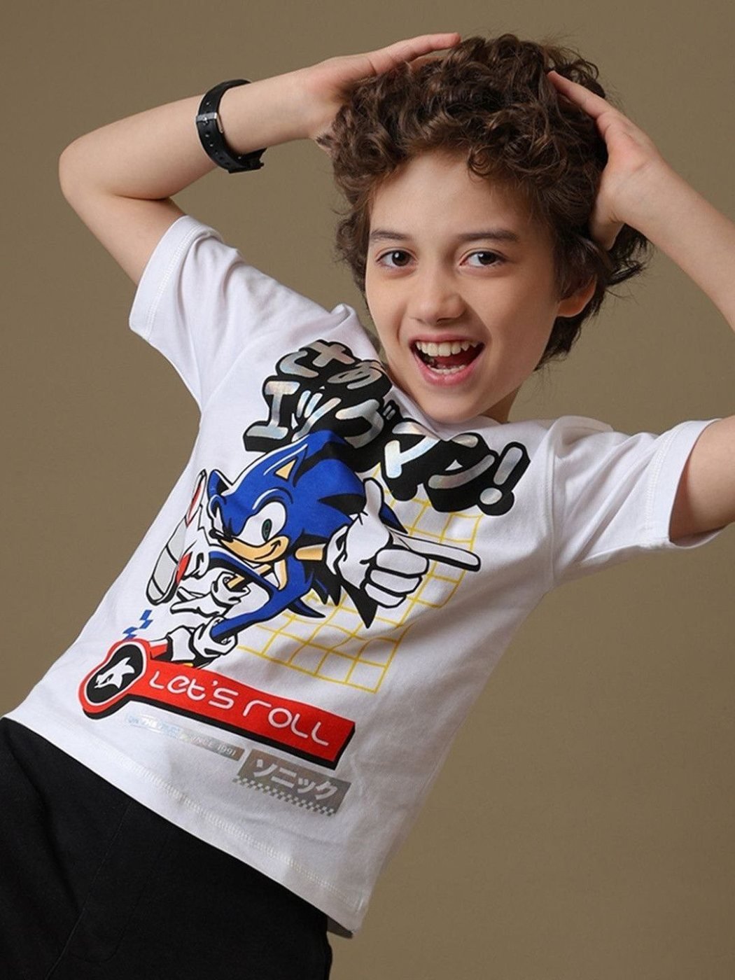 Camiseta Niño Sonic Bright Day Blanco — vista frontal