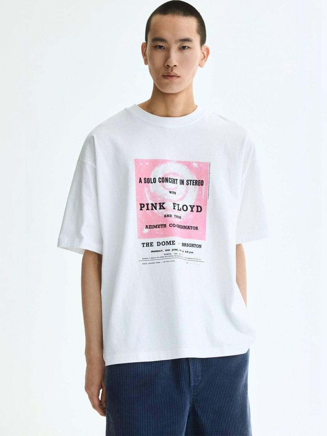 Camiseta Oversize Clean Cut Blanca — vista frontal