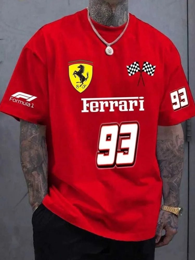 Camiseta Oversize Metro Line Roja — vista frontal